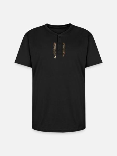 Coin collector Numismatist - Unisex Henley T-Shirt - black