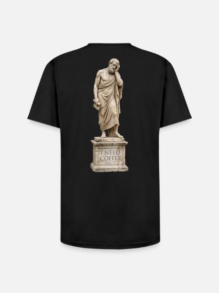 Ancient Sage Coffee Crave - Unisex Henley T-Shirt - black