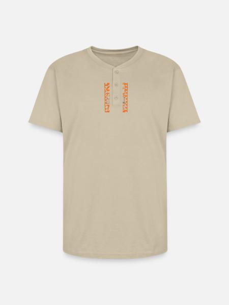 Great Things Take Time Motif - Unisex Henley T-Shirt - sand