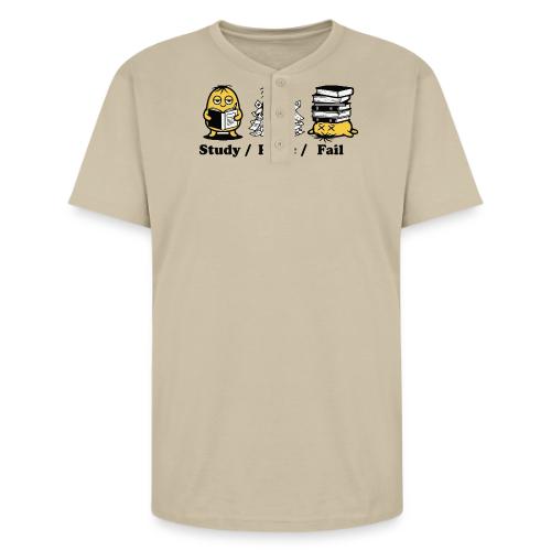 Funny Student Study Panic Fail Back To School - Unisex Henley T-Shirt