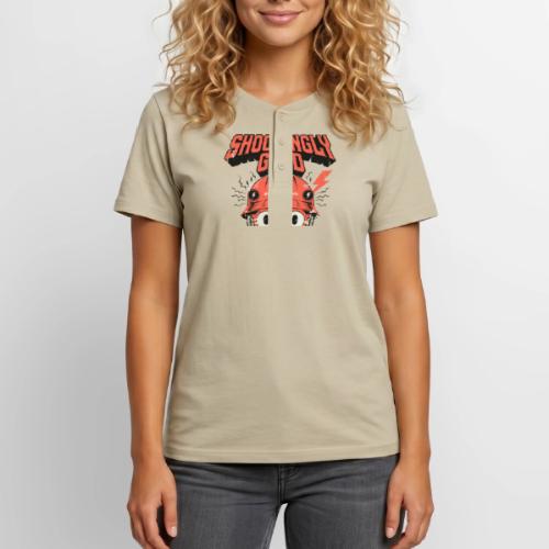 Funny Shockingly Good Electrician - Unisex Henley T-Shirt