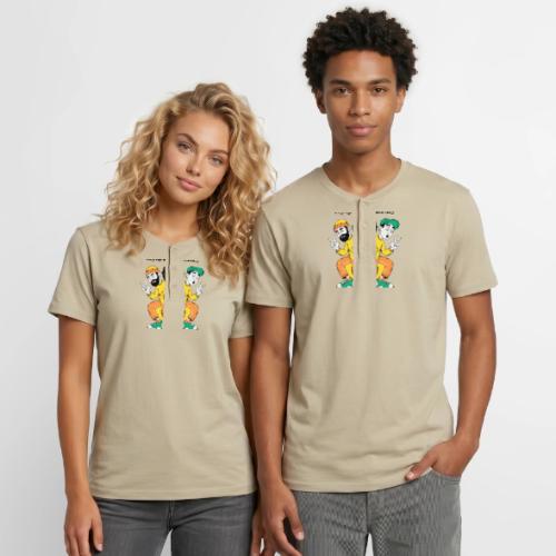 Legendary Broke Crew Retro - Unisex Henley T-Shirt
