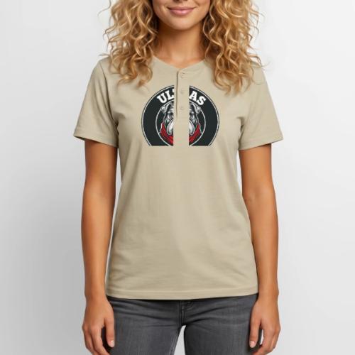 Ultras Paris Bulldog Football Fan Graphic - Unisex Henley T-Shirt
