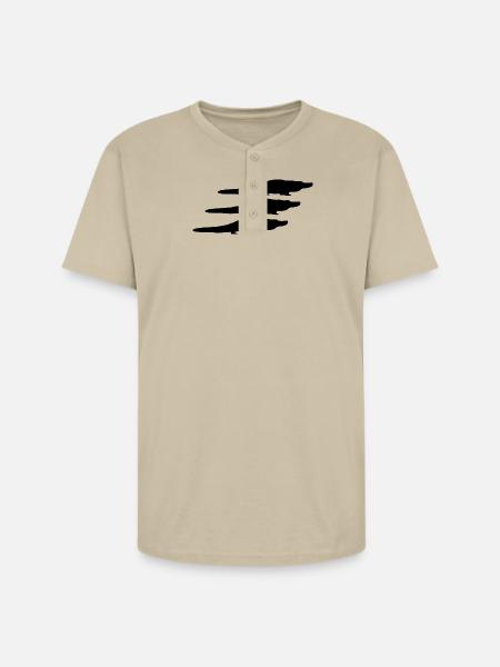 Alligator Silhouettes - Unisex Henley T-Shirt - sand