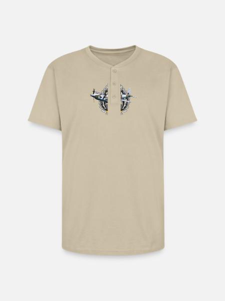 Mosquito - Unisex Henley T-Shirt - sand
