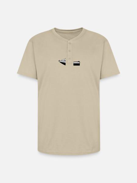 Scuba Boat - Unisex Henley T-Shirt - sand