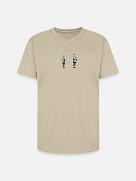 Loyalty To Yourself - Unisex Henley T-Shirt - sand