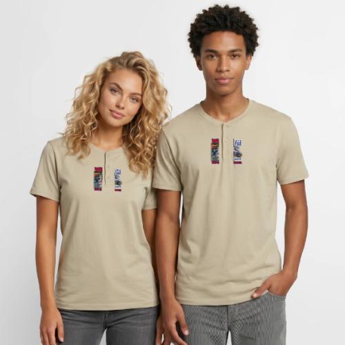 Brady Bacon #LetsRaceTwo Winner - Unisex Henley T-Shirt