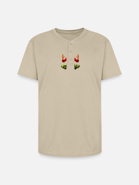 Yogi Christmas - Unisex Henley T-Shirt - sand
