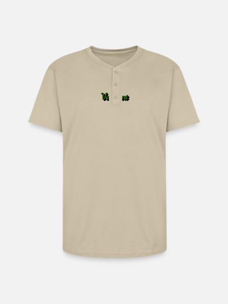 Green Vermont - Unisex Henley T-Shirt - sand