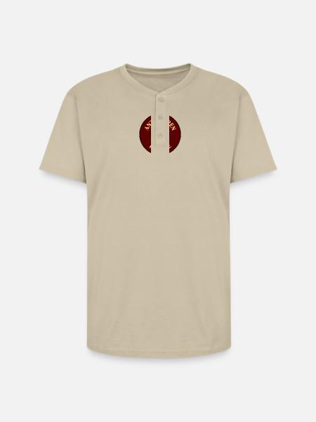 Antwerp Crest 1830 Emblem - Unisex Henley T-Shirt - sand