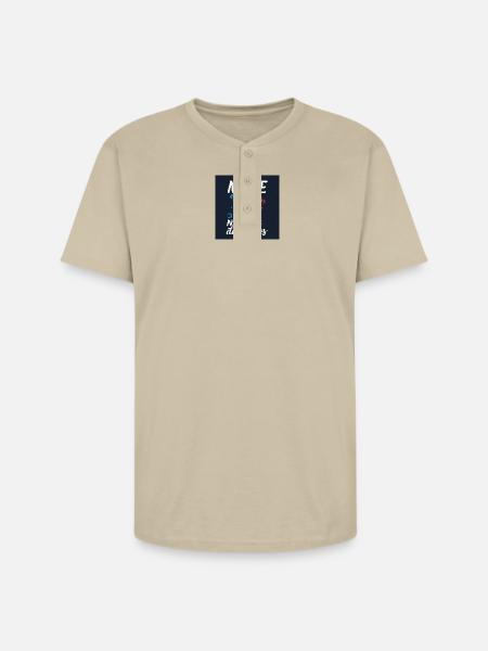 Make New Discoveries Skull Dive - Unisex Henley T-Shirt - sand