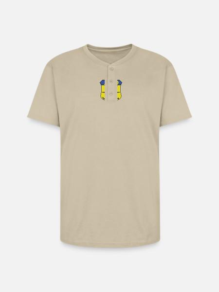 A-10 Thunderbolt II Shield - Unisex Henley T-Shirt - sand