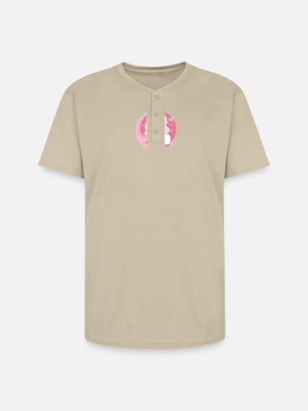 fun_all_the_way - Unisex Henley T-Shirt - sand