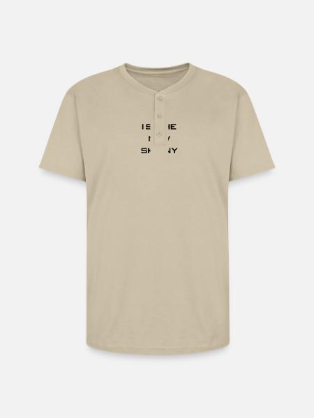 fit is the new skinny - Unisex Henley T-Shirt - sand
