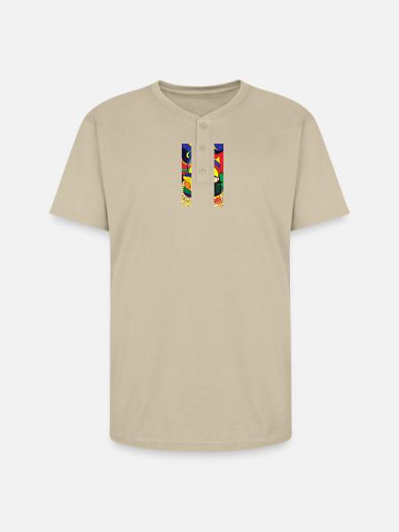 Harina Pan Venezuela - Unisex Henley T-Shirt - sand
