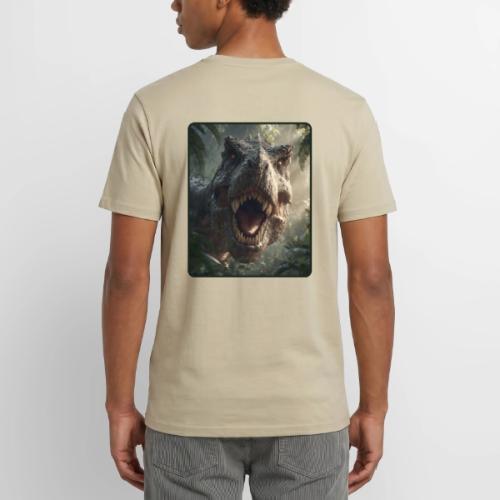 T Rex Jungle Roar Design - Unisex Henley T-Shirt