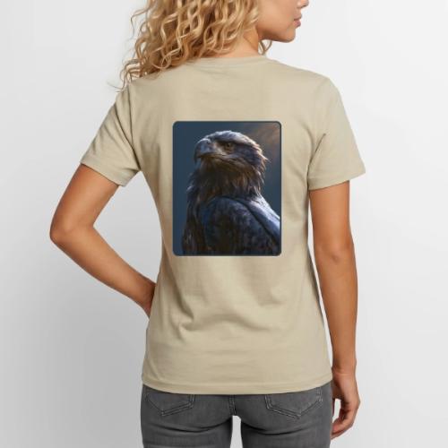 Majestic Eagle Cinematic Portrait Design - Unisex Henley T-Shirt