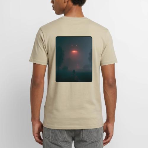 Mysterious UFO Encounter Design - Unisex Henley T-Shirt