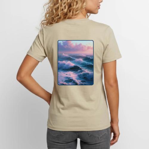 Dreamy Pastel Ocean Sunset Art - Unisex Henley T-Shirt