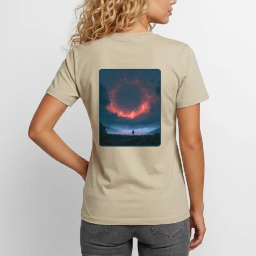 Supernova Reflection Space Scene - Unisex Henley T-Shirt