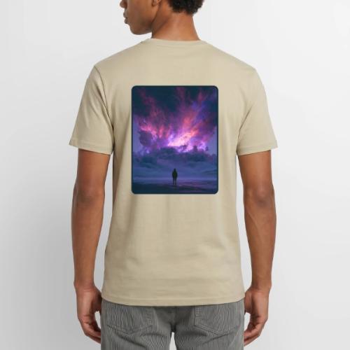 Cosmic Supernova Night Design - Unisex Henley T-Shirt