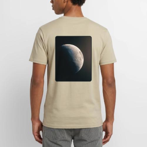 Crescent Moon Celestial Artwork - Unisex Henley T-Shirt