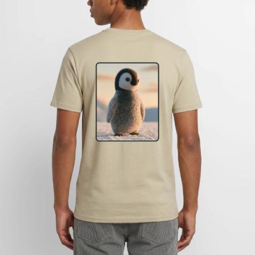 Cute Penguin Chick Sunrise Design - Unisex Henley T-Shirt