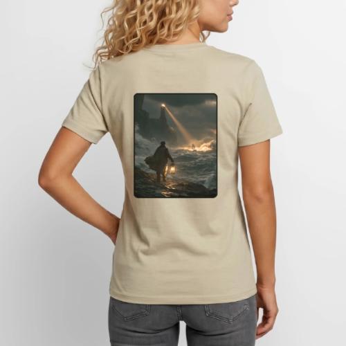 The Lone Lightkeeper's Beacon - Unisex Henley T-Shirt