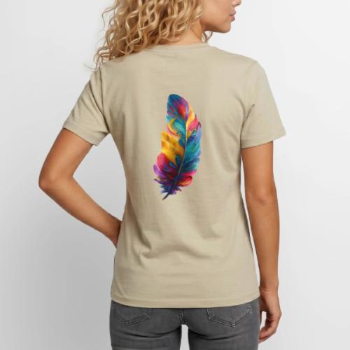 Spectrum Feather Flow - Unisex Henley T-Shirt