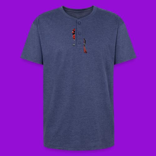 Silver Cardinal - Unisex Henley T-Shirt