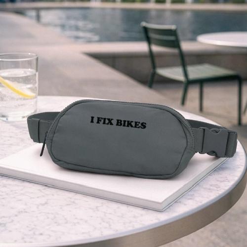i fix bikes - Matte Hip Bag