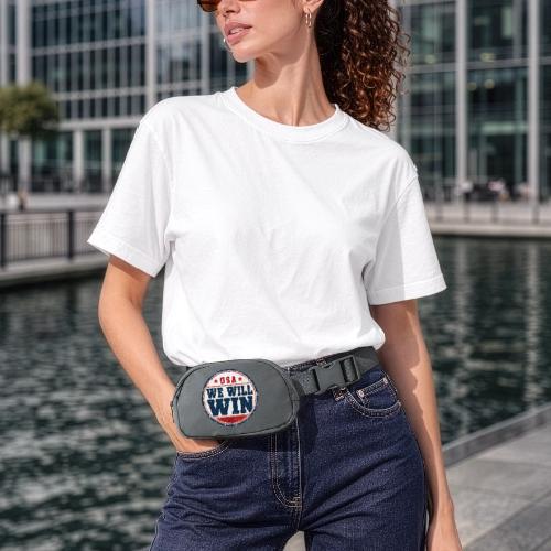 USA Will Win — Vintage Fan Shirt - Matte Hip Bag