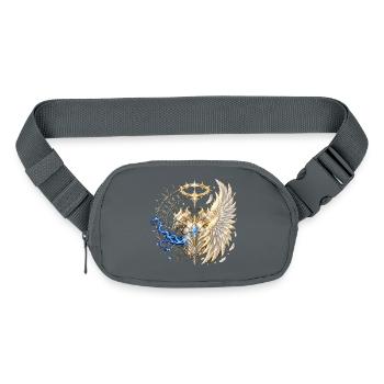 Celestial Guardian Fantasy T-Shirt | Guardians of  - Matte Hip Bag - mineral grey - Front
