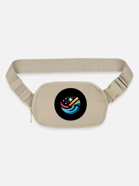Land and sky with stars - Matte Hip Bag - sandgrau