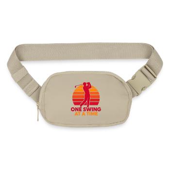 One_Swing_at_a_Time_Motivation - Matte Hip Bag - sandgrau - Front