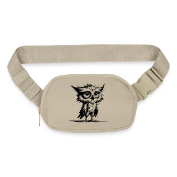 Owl Morning Grouch I Didn't Oversleep - Matte Hip Bag - sandgrau - Front