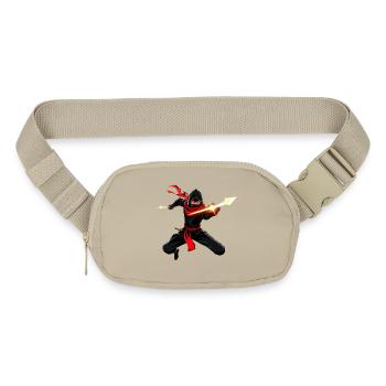 Red-Scarf Ninja Blades - Matte Hip Bag - sandgrau - Front