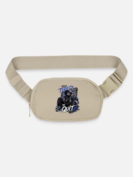 Too Tired To Quit Neon Art - Matte Hip Bag - sandgrau