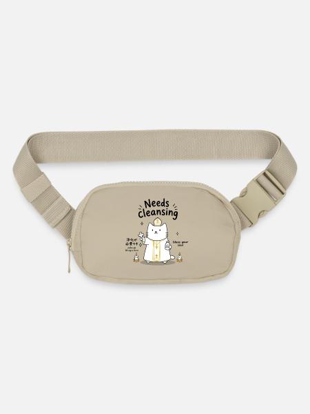 Needs Cleansing - Matte Hip Bag - sandgrau