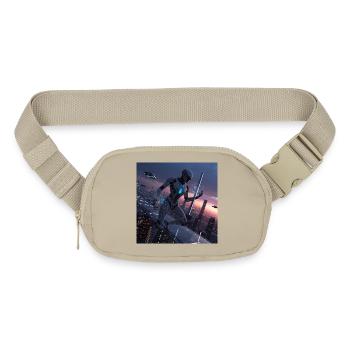 Neon Skyline Sentinel - Matte Hip Bag - sandgrau - Front