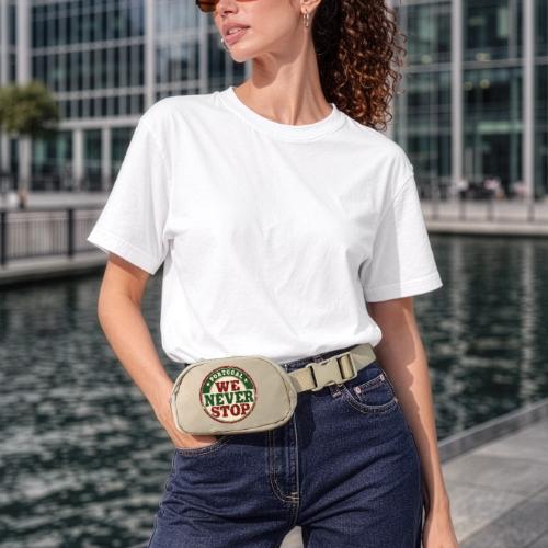 Portugal Soccer Watch Party Shirt — We Never Stop - Matte Hip Bag