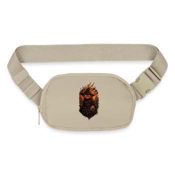 Fiery Pumpkin Scarecrow - Matte Hip Bag - sandgrau - Front