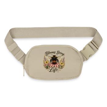 Blooms Bring Life - Matte Hip Bag - sandgrau - Front