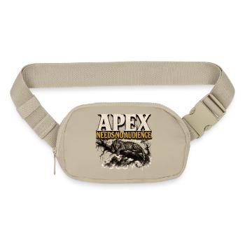 Leopard Predator Mindset Gym Workout Tee - Matte Hip Bag - sandgrau - Front