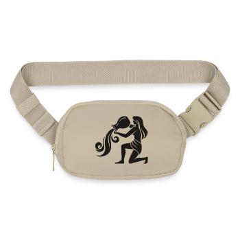 Aquarius Water Bearer – Zodiac Sign Symbol - Matte Hip Bag - sandgrau - Front