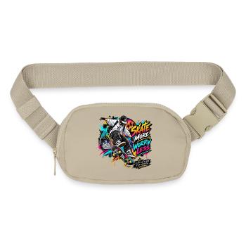 Skate_more- - Matte Hip Bag - sandgrau - Front