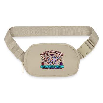 Pain Is Temporary BPC-157 Art - Matte Hip Bag - sandgrau - Front