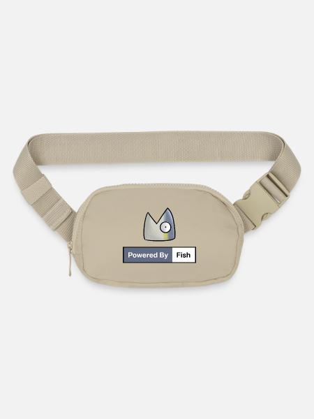 Powered by Fish - Matte Hip Bag - sandgrau