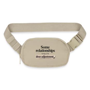 Dose Adjustment for Relationships - Matte Hip Bag - sandgrau - Front